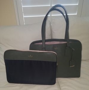 Kate Spade laptop case and tote 2 in 1